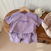 將圖片載入圖庫檢視器 6139TG-夏款男女童印花寬鬆休閒套裝【許願款】