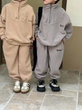 Load image into Gallery viewer, D83501TG- Korean autumn and winter plus velvet children's sports suit