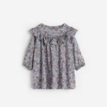 Load image into Gallery viewer, 8943DS-Autumn European and American children's round neck long sleeve floral dress