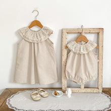 將圖片載入圖庫檢視器 62216DS-夏季花邊領無袖包屁衣&連身裙