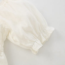 Load image into Gallery viewer, A2430DS-Summer European and American small and medium-sized girls solid color short-sleeved dress