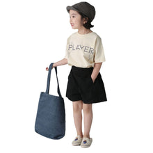 Load image into Gallery viewer, BB-2424PA-Japanese style high waist cotton washed girls skirt pants parent-child outfit
