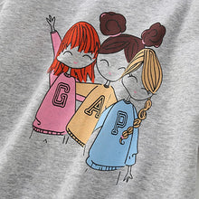 Load image into Gallery viewer, 8627SE-malwee autumn round neck casual girls printed long-sleeved top