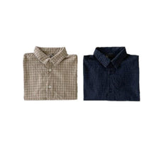 Load image into Gallery viewer, Y7303SE-Children's cotton plaid casual long-sleeved shirt