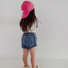將圖片載入圖庫檢視器 266PA- 春夏兒童高腰牛仔短褲