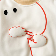 Load image into Gallery viewer, 2304237LS-Autumn and winter little dinosaur plus velvet and warm crawling clothes