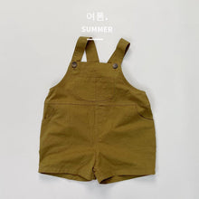 Load image into Gallery viewer, 1213LS-Japanese style children's silhouette adjustable casual bib shorts