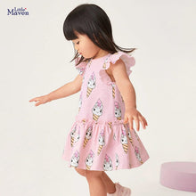 Load image into Gallery viewer, S1666DS-Little maven summer girls short-sleeved cute dress