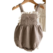 Load image into Gallery viewer, Y9404LS-Spring and Autumn Baby Embroidered Lace Sling Jumpsuit