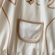 Load image into Gallery viewer, 2402647LS-Summer Korean version of short-sleeved cute bear thin bodysuit