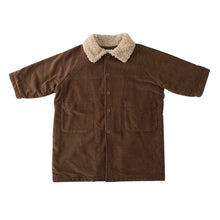 Load image into Gallery viewer, D83127SE- Corduroy mid-length plus velvet windbreaker jacket