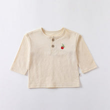 Load image into Gallery viewer, D23208SE-Autumn fruit embroidered long-sleeved bottoming top