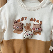 Load image into Gallery viewer, 2401325LS-Spring baby cute bear bodysuit