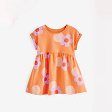 Load image into Gallery viewer, 9313DS-malwee European and American girls round neck short sleeve dress princess dress