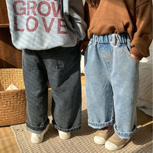 Load image into Gallery viewer, C85093PA- Spring children's casual denim wide-leg pants