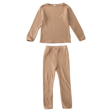 Load image into Gallery viewer, D83386TG-Knitted cotton wool children's home clothes set