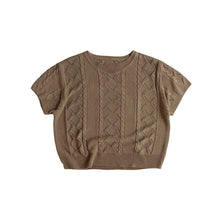 Load image into Gallery viewer, 23T10SE- Korean style cool and refreshing twisted hollow cotton sweater