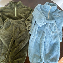 Load image into Gallery viewer, DZ240190JG-Autumn and winter flannel thickened top + trousers home set