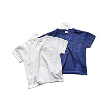 Load image into Gallery viewer, 23029SE-Pure cotton round neck pocket summer Japanese short-sleeved T-shirt parent-child outfit