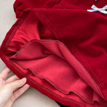 Load image into Gallery viewer, H10351DS- Winter Plus Velvet Girls Solid Color New Year Bowknot Dress