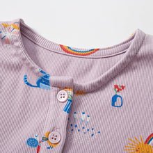 Load image into Gallery viewer, S1869DS-Summer short-sleeved girls ribbed dress