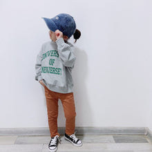 Load image into Gallery viewer, 23172PCW-Autumn and winter Japanese parent-child outfit loose casual terry fine cotton letter pullover top