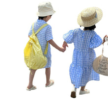 將圖片載入圖庫檢視器 X86035TG-夏季格紋休閒套裝&洋裝