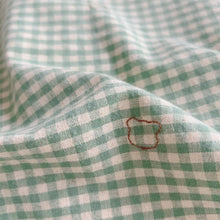 Load image into Gallery viewer, 2402670LS-Summer short-sleeved plaid button-down sweater