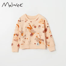 Load image into Gallery viewer, 5797SE-malwee spring and autumn round neck girls printed long-sleeved top