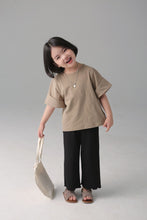 Load image into Gallery viewer, BB-2402SE-Japanese style spring and summer boys and girls wide cuffs short-sleeved T-shirt parent-child wear