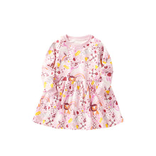 Load image into Gallery viewer, <Taiwan Pavilion> 8924DS-malwee autumn rainbow long-sleeved round neck casual dress