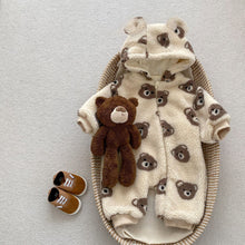 Load image into Gallery viewer, S23231SE-Winter Korean style plush bear hooded climbing clothes & jacket