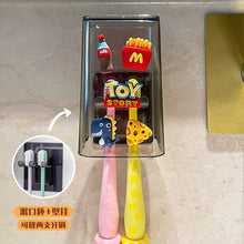 Load image into Gallery viewer, 51701AC-No-punch creative toothpaste squeezing tool cute toothbrush cup toothpaste washing set