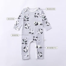 Load image into Gallery viewer, D23225LS-Autumn Panda Flower Long Sleeve Climbing Suit