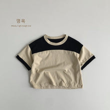 Load image into Gallery viewer, 88056SE-Summer Korean style color matching cotton short-sleeved top