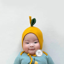 將圖片載入圖庫檢視器 24030414LS-夏季寶寶梨子印花連身哈衣+帽