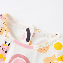 Load image into Gallery viewer, 8913DS-malwee autumn clothing European and American children's animal print long-sleeved dress