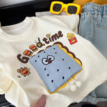將圖片載入圖庫檢視器 42808SE- 夏裝卡通百搭純棉玩偶短袖上衣