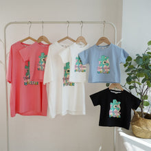 Load image into Gallery viewer, 24071PCW-Summer Korean ICE CREAM Bear Cotton Parent-child Top