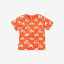 Load image into Gallery viewer, 60046SE-Summer cotton cartoon car short-sleeved top