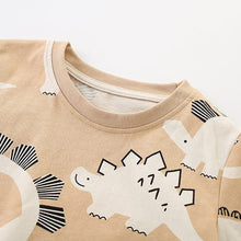 Load image into Gallery viewer, 9543TG-Summer European and American children's casual dinosaur short-sleeved top + pants two-piece set