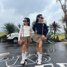 將圖片載入圖庫檢視器 264PA-春夏女童豹紋短褲裙