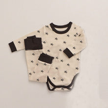 Load image into Gallery viewer, D21635TG-Autumn and winter high waist belly protection baby pajamas + hat