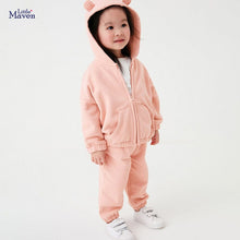 Load image into Gallery viewer, 22098TG-Little maven European and American autumn plus velvet cute children's suit