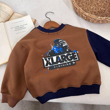 Load image into Gallery viewer, TC1583SE-Autumn and winter boys and girls thickened contrasting Japanese style stitching tops