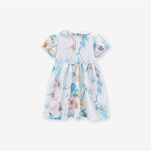 Load image into Gallery viewer, S1819DS-Summer European and American style cotton short-sleeved floral dress