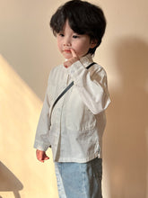 Load image into Gallery viewer, C85253SE-Spring and Autumn Pure Cotton White Japanese Long Sleeve Shirt