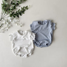 Load image into Gallery viewer, Y9435LS-Summer style wave curling large lapel bodysuit