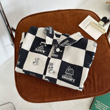 Load image into Gallery viewer, TC0812SE-Autumn boys and girls full print cartoon checkerboard jacket