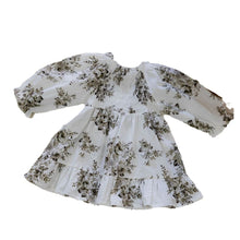 Load image into Gallery viewer, Y6335DS-Autumn retro big flower lantern long-sleeved dress